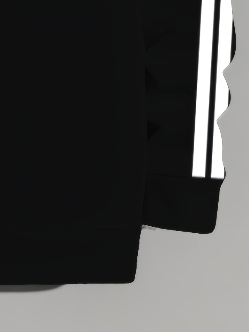 Men'S Casual Hooded Sweatshirt & Jogger Set - Black with White Stripes, Geometric Pattern, Regular Fit, Spring/Fall Essential, Comfortable Casual Attire, Casual Wear|Striped Pattern|Stretch Fabric, Sweater Hoodie, Sweater Pan