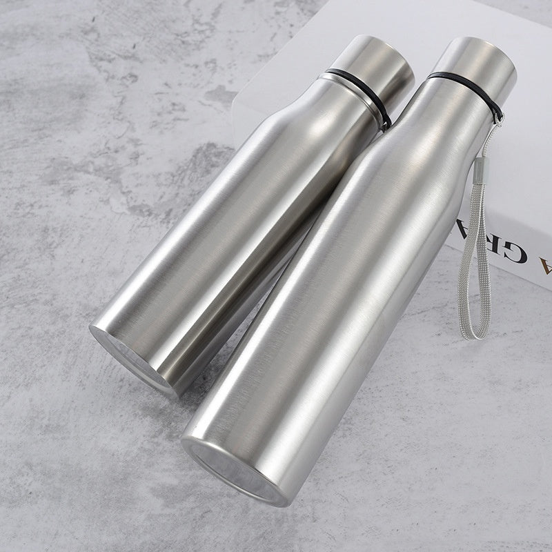 Stainless steel water bottle - Durable, leak-proof ordinary water cup - Not an insulated cup - Ideal choice for fitness enthusiasts - Suitable for gyms and outdoor activities - Perfect gift for athletes and fitness lovers, Wa