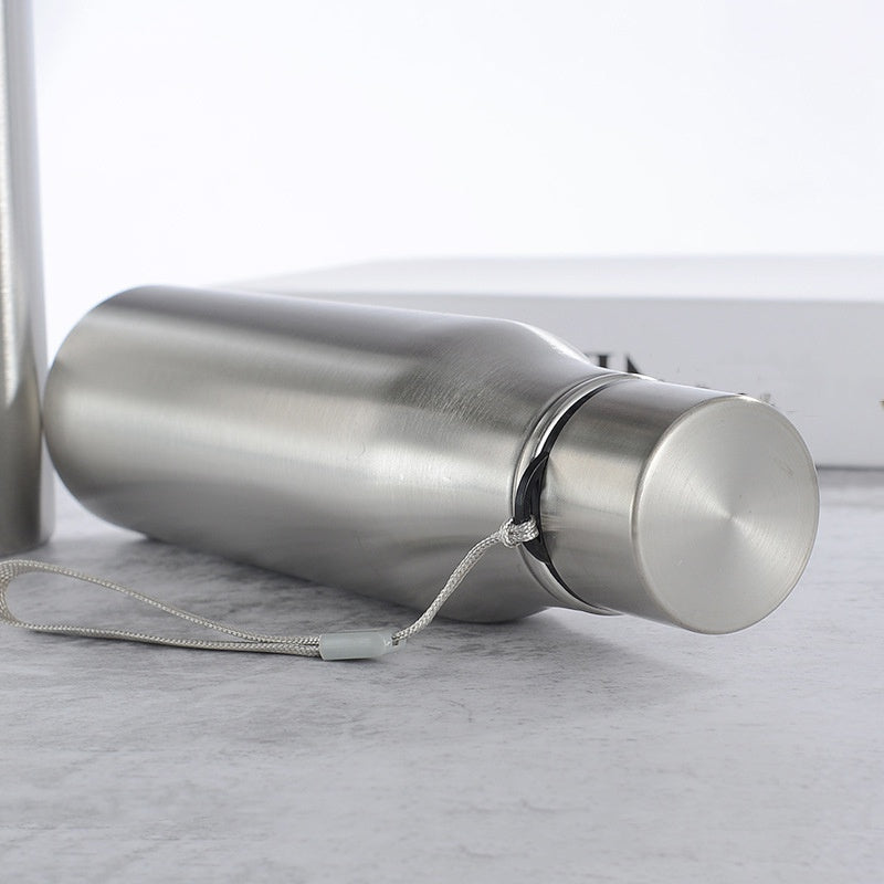 Stainless steel water bottle - Durable, leak-proof ordinary water cup - Not an insulated cup - Ideal choice for fitness enthusiasts - Suitable for gyms and outdoor activities - Perfect gift for athletes and fitness lovers, Wa