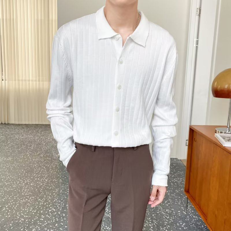 Trendy Casual Loose Lapel Men's Sweater